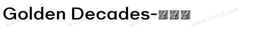 Golden Decades字体转换